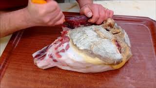 Recette Boucherie Charcuterie  Désossage dun jambon cru façon Fifi [upl. by Gustavo]