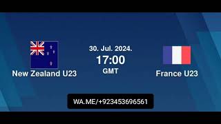 FRANCE VS NEW ZEALAND  OLYMPIC FOOTBALL MATCH PREDICTION [upl. by Anawad]