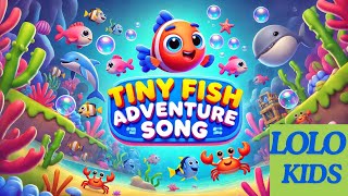 Tiny Fish Big Adventurebaby fish baby shark kids song nursery rhymes3D animation [upl. by Nomyaw]