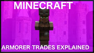 Minecraft Armorer Trades Explained [upl. by Horatia]