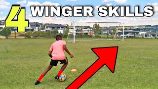 LEARN 4 Skills to CUT INSIDE as a WINGER  Win your 1v1 challenges [upl. by Yxor]