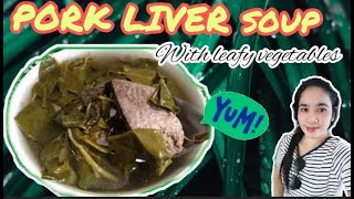 CHINESE WOLFBERRY SOUP WITH PORK LIVERCHINESE SOUPHEALTHY SOUP [upl. by Suirtimed]