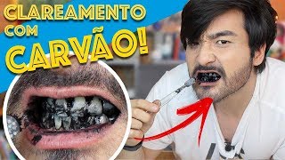 CLAREAMENTO CASEIRO USANDO CARVÃO DENTES REALMENTE MAIS BRANCOS [upl. by Desdamonna919]