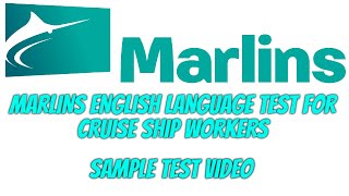 MARLINS TEST FOR CRUISE SHIP WORKERS  SAMPLE TEST VIDEO  SEAFARER DIARY [upl. by Riffle]