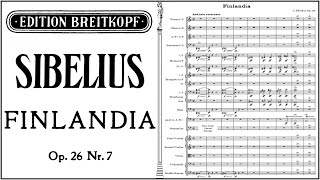 Sibelius Finlandia Symphonic Poem Op26  Orchestra Score HD [upl. by Norrehs300]