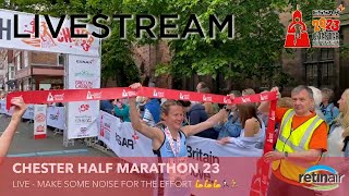 Chester Half Marathon 2023  LIVESTREAM  RACE amp FINISH LINE [upl. by Suzan]