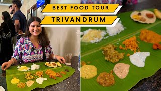 Best SADHYA I have ever eaten A Day In TRIVANDRUM  Food Tour Temple amp More [upl. by Tosch]