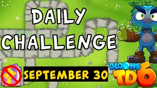 Bloons TD 6 Daily Challenge  All 4 One  No MK No Powers Used  September 30 2024 [upl. by Petra]