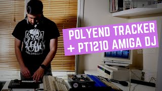 Commodore Amiga DJ  Polyend Tracker amp PT1210 Practice [upl. by Bryanty]