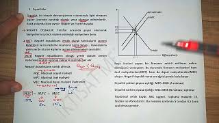 92 PİYASA BAŞARISIZLIKLARI  II Negatif Dışsallık  Pigouvian Vergilendirme ve Coase Teoremi [upl. by Lerrej]