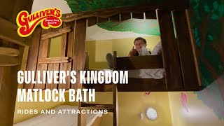 Gullivers Kingdom Matlock Bath  Rides and Attractions [upl. by Ayotna846]