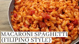 The Best Macaroni Spaghetti  Filipino Style [upl. by Jb831]