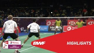 TOTAL BWF World Championships 2018  Badminton MD  R1  Highlights  BWF 2018 [upl. by Acinor79]