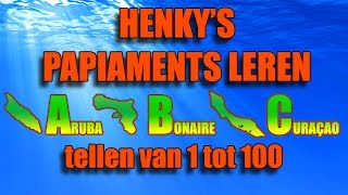 Papiaments leren  Les 02 tellen van 1 tot 100  Henkys Papiaments  Papiamentu  Papiamento [upl. by Suoiluj709]