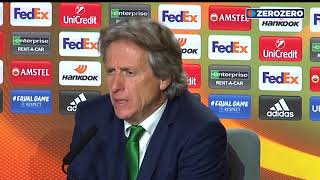 Jorge Jesus sobre os erros de Coates «Normalmente aparece bem nos momentos importantes» [upl. by Arnaldo]