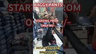 wholesale baggy jeans wholesale market in delhi [upl. by Ymirej]