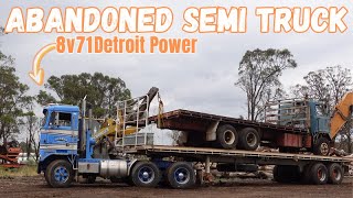 Abandoned Semi truck PART 1 Detroit Diesel 8v71 [upl. by Egor421]