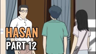 HASAN PART 12  Animasi Sekolah [upl. by Novyat732]