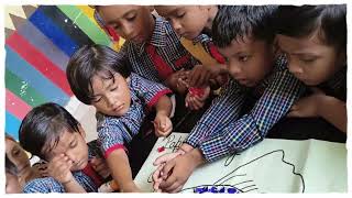 Paper tearing activity  Nursery class activity  kids  learning with activities [upl. by Drida]