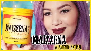 ALISAMENTO NATURAL MAIZZENA  GLATTEN NoLow Poo Hidratação Amido de Milho [upl. by Niak]