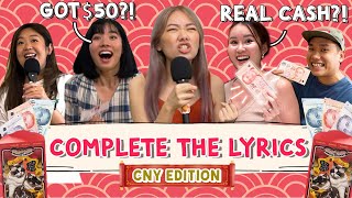 LifeAtTSL  Complete The Lyrics Chinese New Year edition [upl. by Wilburn]