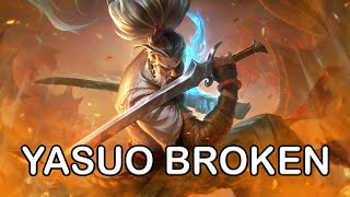 YASUO IS MONSTER BROKEN IN THE NEW SEASON  TheWanderingPro [upl. by Mailliw]