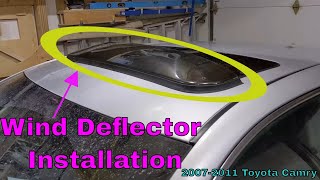 Installing a SunroofMoonroof Wind VisorDeflector  Reduce Wind Noise With Open Sunroof [upl. by Naesal]