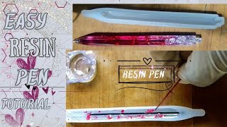 HOW TO MAKE RESIN PEN FOR BEGGINERSepoxy resin artviral video youtube [upl. by Hallie]