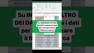 Come creare una tabella con filtri avanzati  Excel Tutorial [upl. by Brenner]