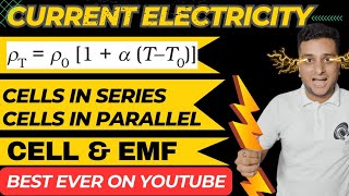 Temperature dependence of resistivityEMFCells in series and ParallelCurrent Electricityjee neet [upl. by Nisse]