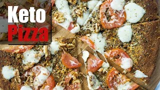 Coconut Flour Pizza Crust  Keto Pizza Recipe [upl. by Malissia]