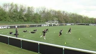 How to improve endurance and core strength  Soccer training drill  Nike Academy [upl. by Ailehpo]