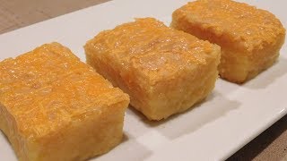 Cassava Cake Recipe  How to Make a Cake from Grated Yuca Roots [upl. by Anirbac710]