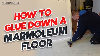 Gluing down a Marmoleum floor  the right way A stepbystep guide from a professional floor layer [upl. by Ellard733]