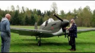 Flight testing Loehle P40 Warhawk WWII 34 scale replica aircraft [upl. by Auhel]