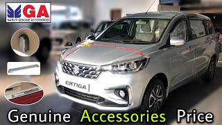 New Ertiga Facelift 2022 👌Genuine Accessories With Price  Splendid Silver Ertiga Facelift ZXI MT [upl. by Herrah]