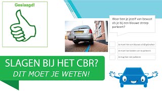 Strikvragen CBR Theorie Examen 2022 [upl. by Nayrbo]