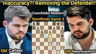 Magnus Carlsen VS Ian Nepomniachtchi  Crunchlabs Masters CCT  Losers Bracket Semifinal Game 3 [upl. by Nwahsan92]