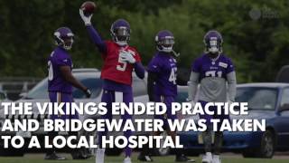 Vikings Bridgewater Suffers Major Knee Injury in Practice Teddy Bridgewater [upl. by Angy34]