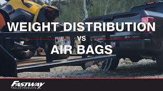 The Difference Between Using Weight Distribution and Air Bags to Level Your Load [upl. by Lyrahc297]