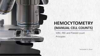 Hemocytometry Principles Manual Blood Cell Counts Module 8 [upl. by Eixel]