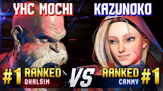 SF6 ▰ YHC MOCHI 1 Ranked Dhalsim vs KAZUNOKO 1 Ranked Cammy ▰ High Level Gameplay [upl. by Andriette987]