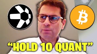 quotHOLD 10 QUANT TO BE A MILLIONAIREquot QUANT CEO ON HIS QUANT PRICE PREDICTION [upl. by Notgnirrac]