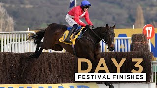 ALL FINISHES FROM DAY 3 OF THE 2022 CHELTENHAM FESTIVAL [upl. by Ahseka]