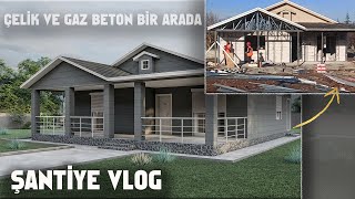 ÇELİK VİLLA EV DA GAZ BETON UYGULAMASI [upl. by Eentirb495]