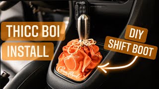 MK6 Golf R Likewise Shift Knob amp Custom Crown Royal Shift Boot INSTALL [upl. by Krenek]