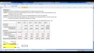 Solucion ejercicios de evaluación de proyectos [upl. by Lexis]