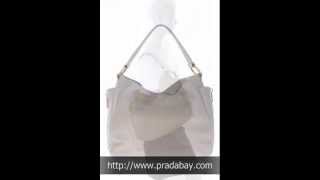 Prada Leather Sacca Vitello Daino Hobo Bag [upl. by Alegnat]