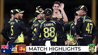 Aussies hold nerve to claim Super Over victory  Australia v Sri Lanka 202122 [upl. by Genny]