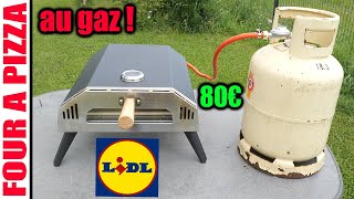 LIDL four à pizza à gaz GRILLMEISTER 4000w 400°c type Ooni Koda 12 pour 80€ [upl. by Eilhsa]